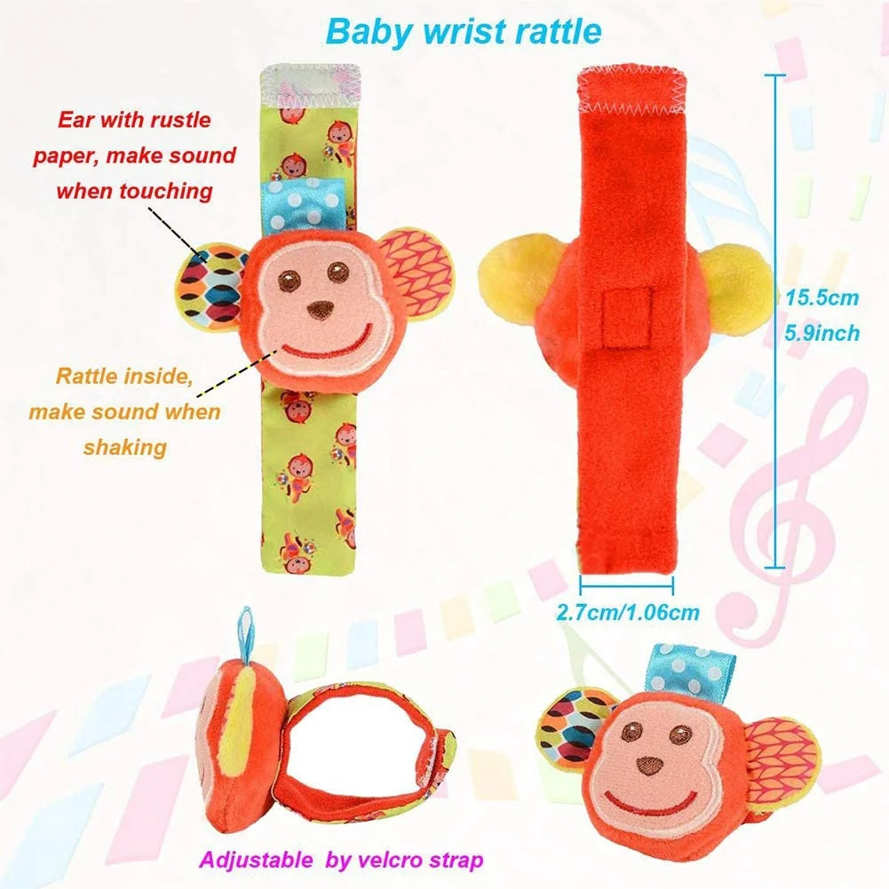 6 Pcs Baby Soft Rattle and Socks Toys Set S910035
