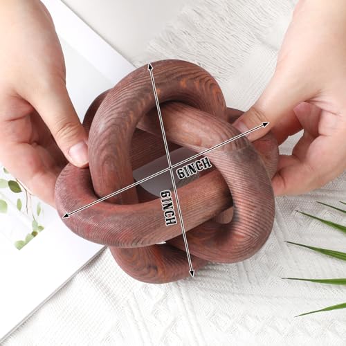 Black Wood Chain Link Decor G915770