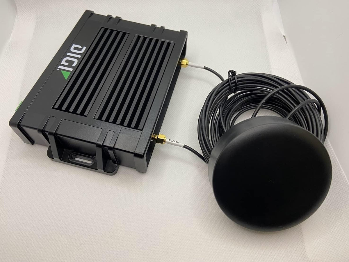 5G LTE Puck Antenna MIMO Omni-Directional with Dual-Diversity SMA Male Connectors with 15′ Cables, Pack of 2 K662236