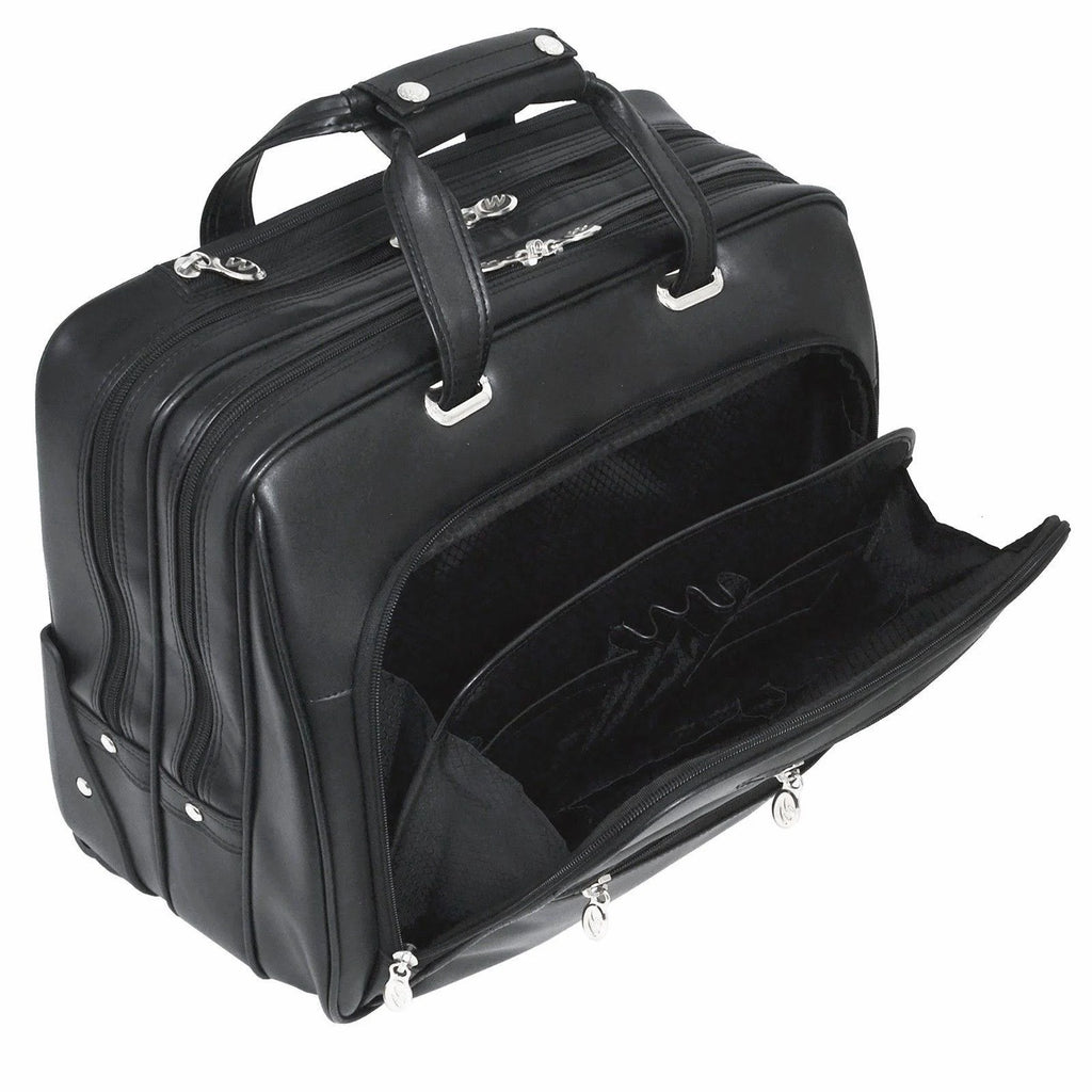 Black Wheeled Laptop Case F23048