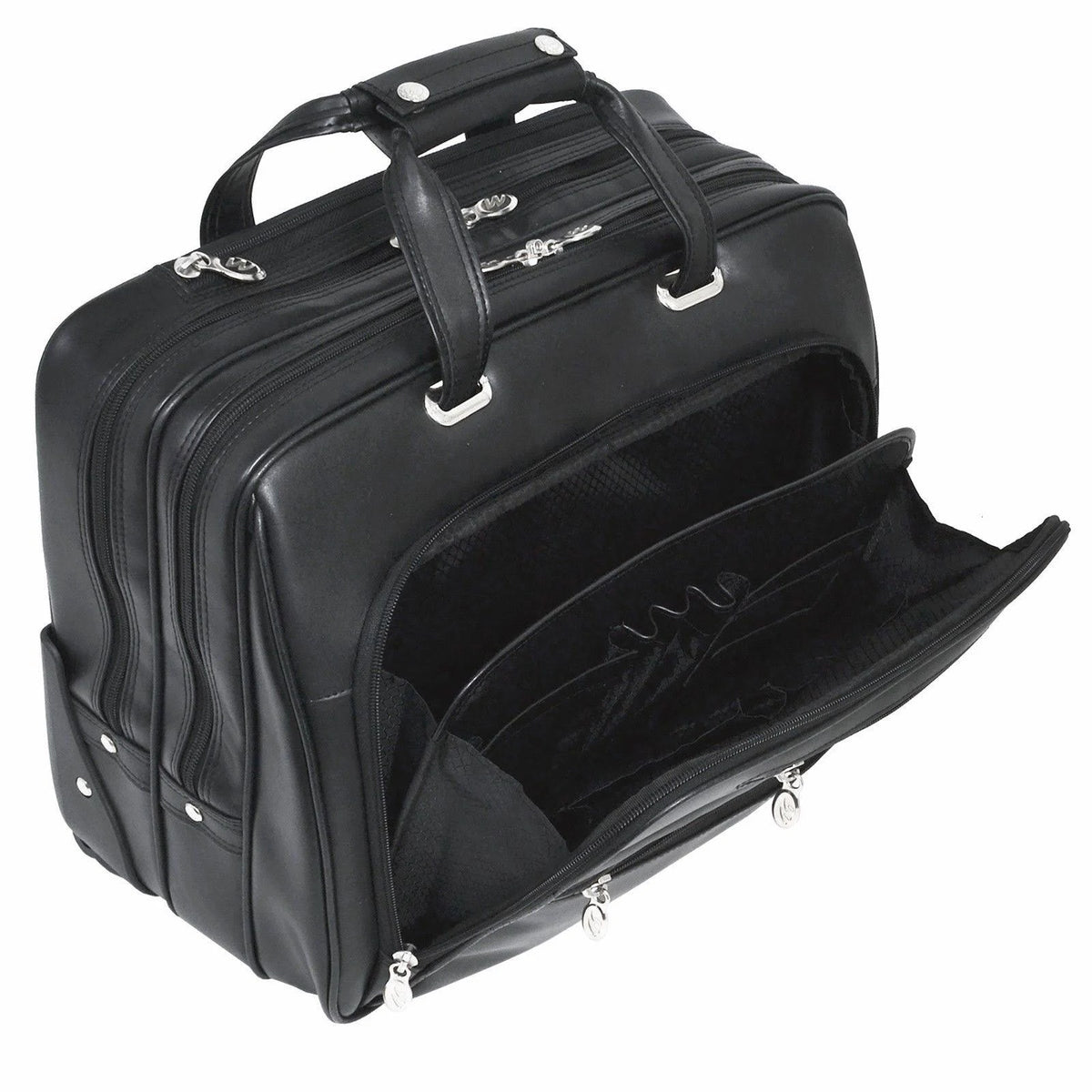 Black Wheeled Laptop Case F23048