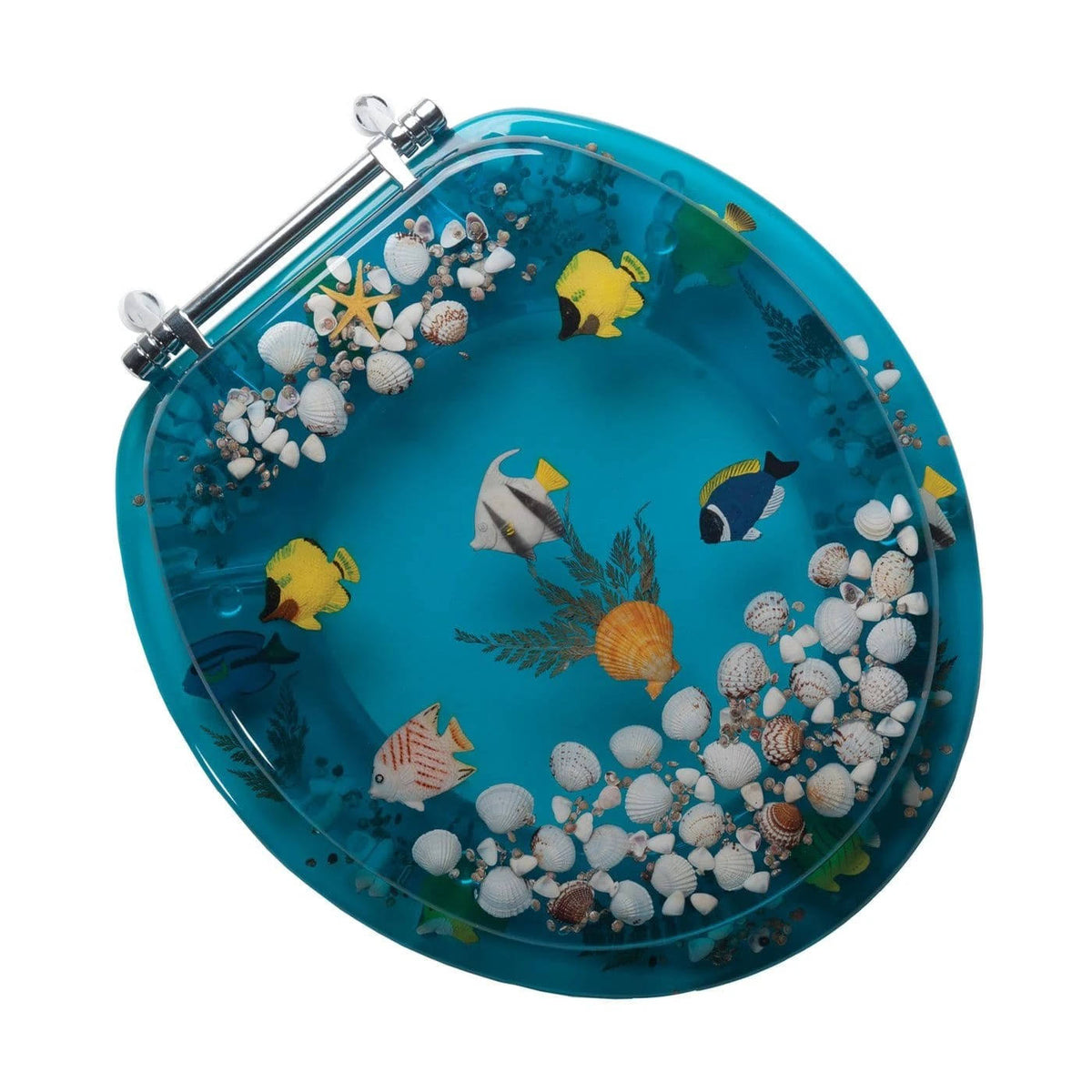 Aquarium Acrylic Round Toilet Seat Q976358