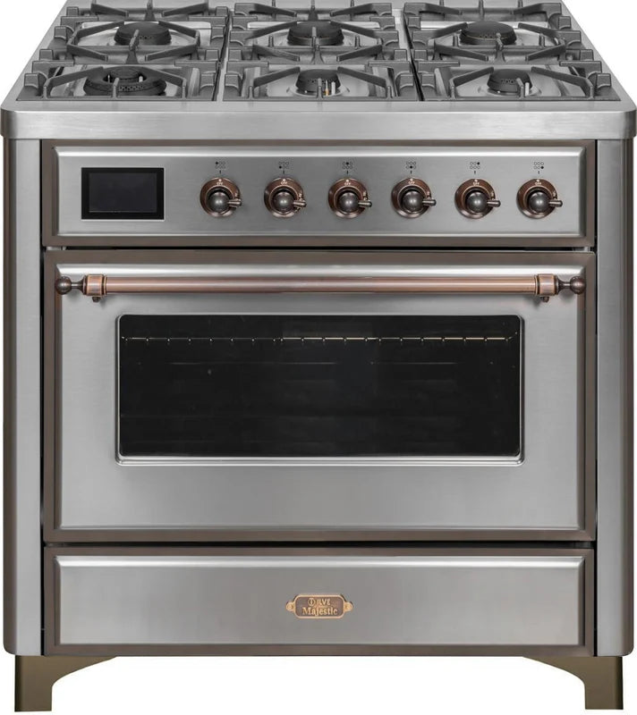 36 Dual Fuel Natural Gas Range Stainless Steel W23679