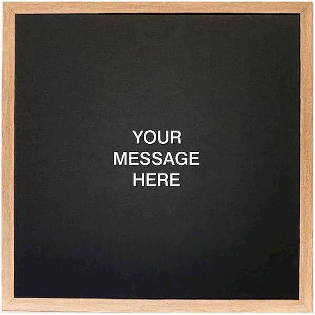 Ebony Magnetic Letter Board E97575