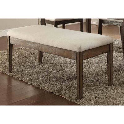 Beige Linen Bench Y8519