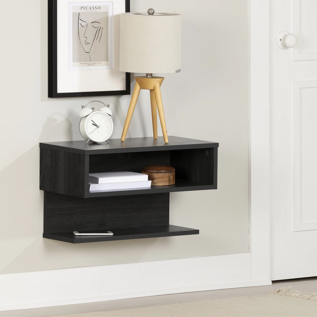 Gray Floating Nightstand F503331