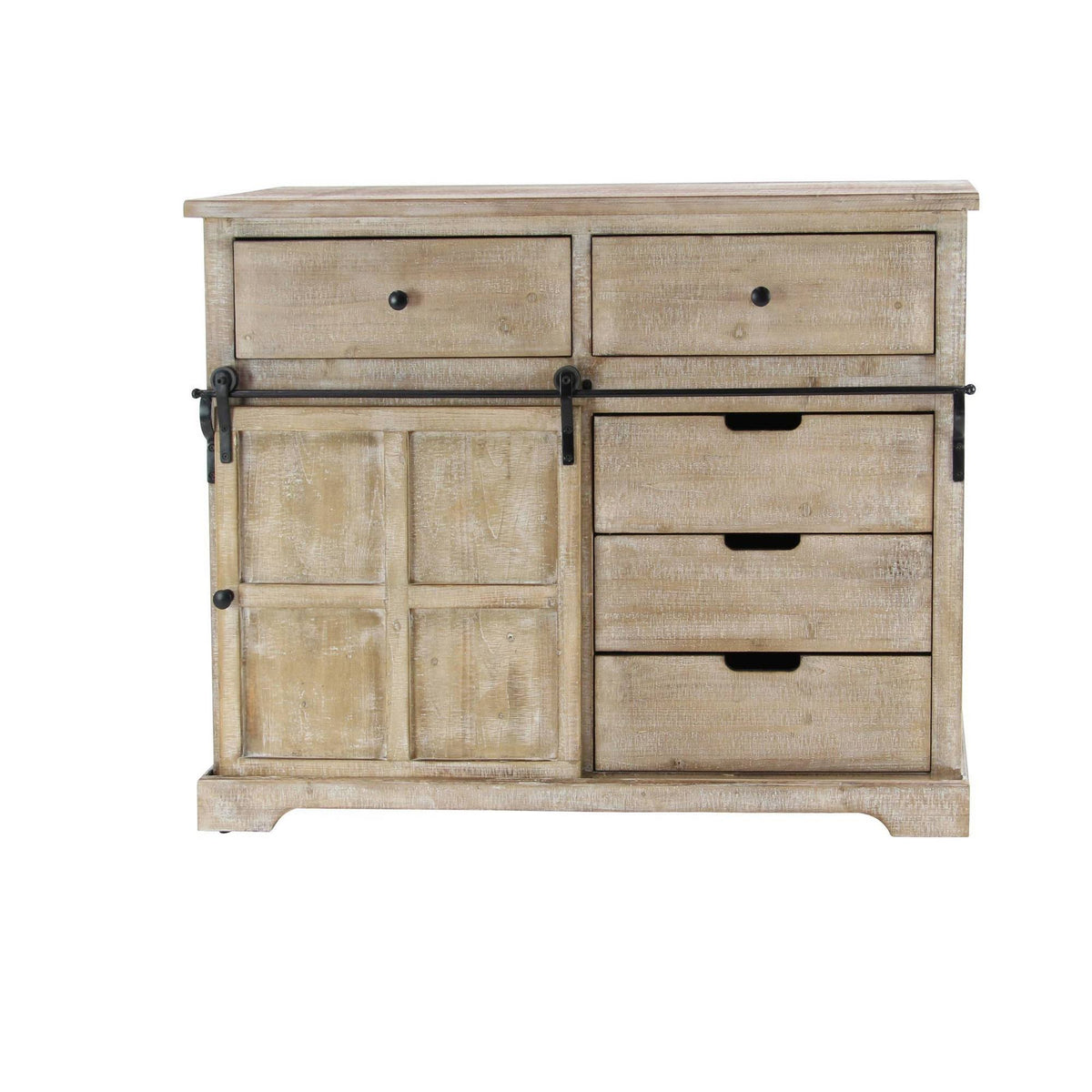 Brown Wood Farmhouse Cabinet G2511