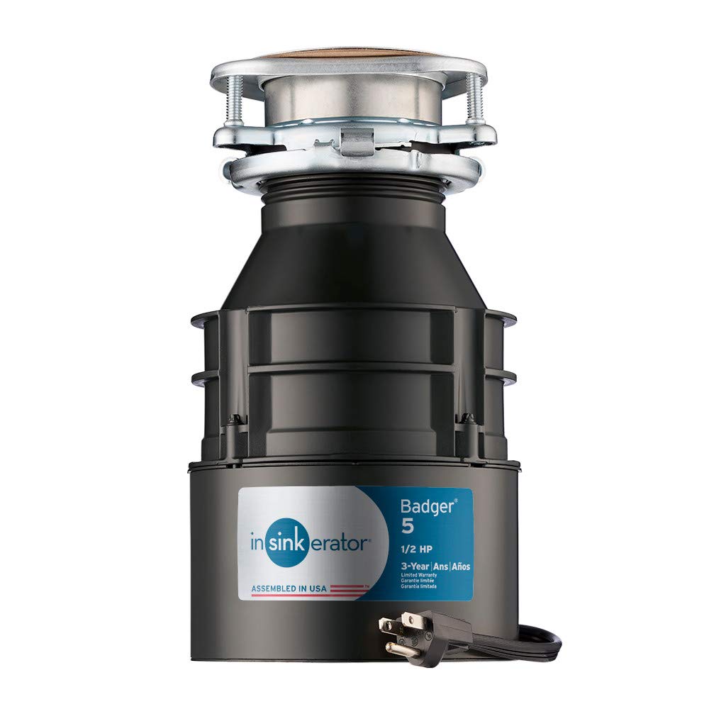 Black 1/3 HP Continuous Feed Garbage Disposal, Black 1/2 HP Continuous Feed Garbage Disposal O251781