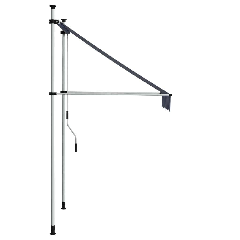 Blue and White Stripes Retractable Awning Z794208