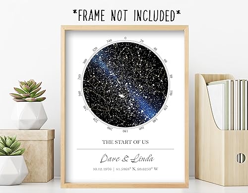 Custom Star Map Unframed Star Prints B591564