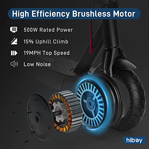 Electric Scooter with 500W Motor, 19 MPH, 25 Miles Range, Folding I5344
