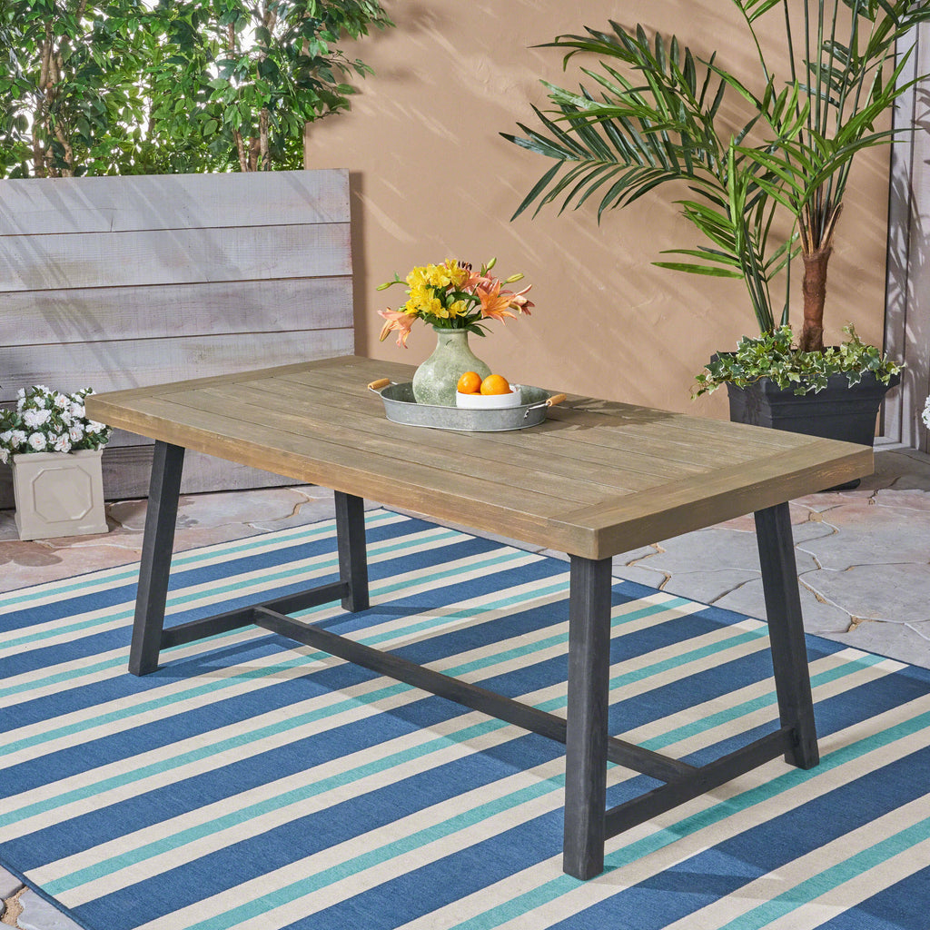 Teak Acacia Wood Dining Table Y37946