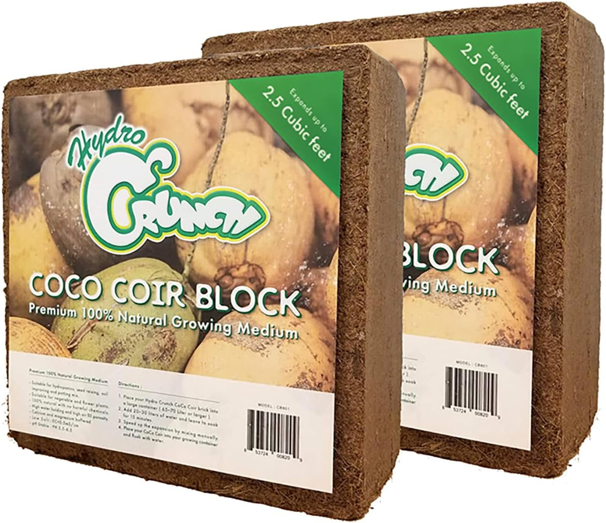 Coco Coir Block 2.5 Cubic Ft Block (2-Pack), Brown Z956918