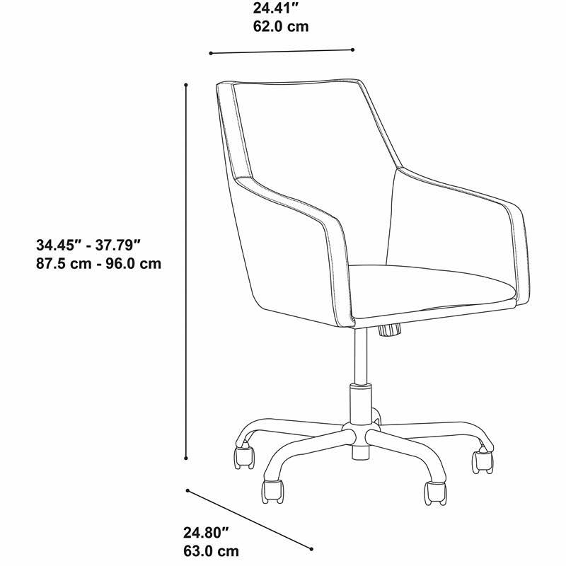Brown Leather Box Chair D826