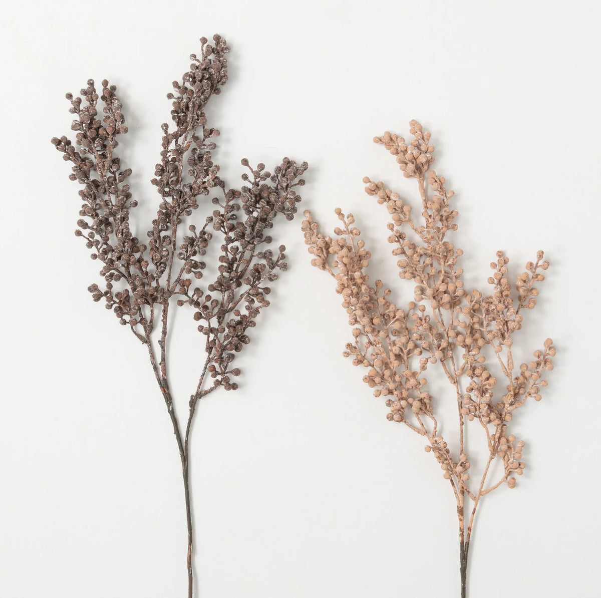 Artificial Dried Blush Berry Stem Set of 2 C624028