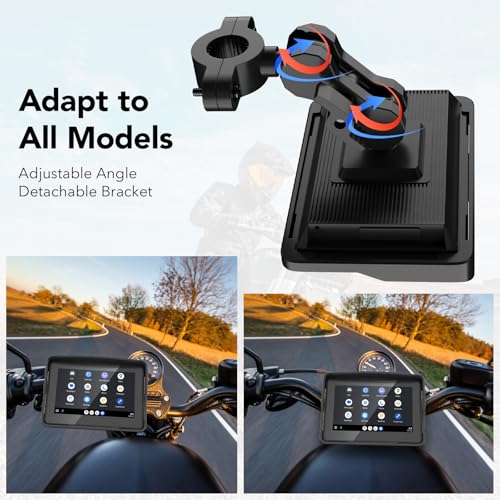 5" Motorcycle GPS Navigation System with Touchscreen L5555