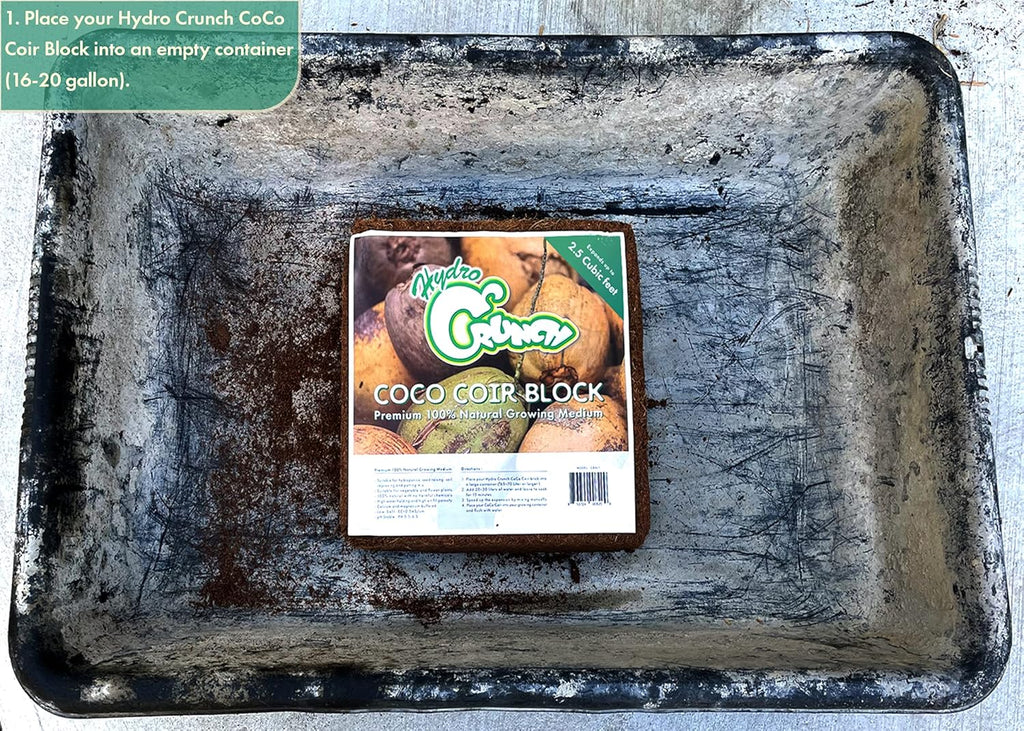 Coco Coir Block 2.5 Cubic Ft Block (2-Pack), Brown Z956918