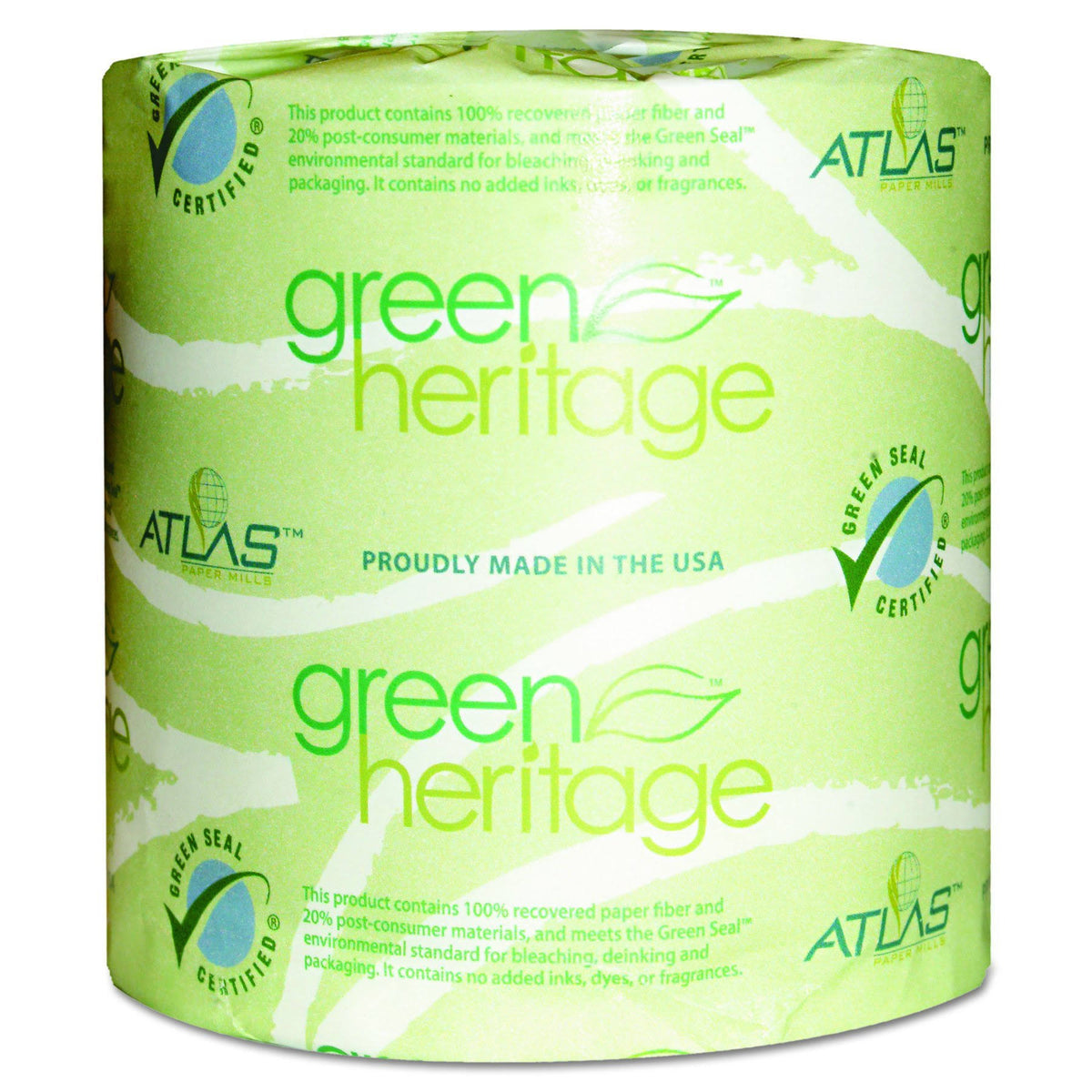 Green 1-Ply Bathroom Tissue N556