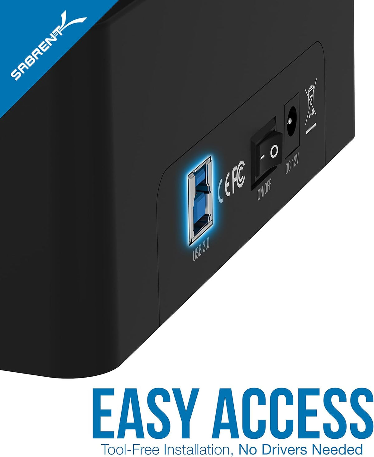 USB 3.0 to SATA Dual Bay External Hard Drive Docking Station for 2.5 or 3.5in HDD SSD with Hard Drive Duplicator Cloner Function 10TB Support Pack of 2 P1127