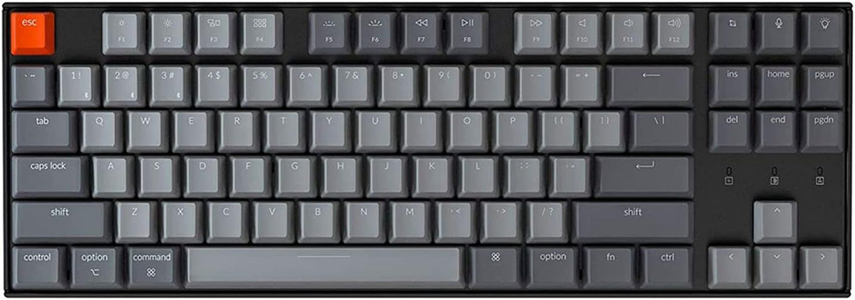 Tenkeyless Wireless Mechanical Keyboard with RGB Backlight Bluetooth Type-C Gateron G Pro Red Switch M2771