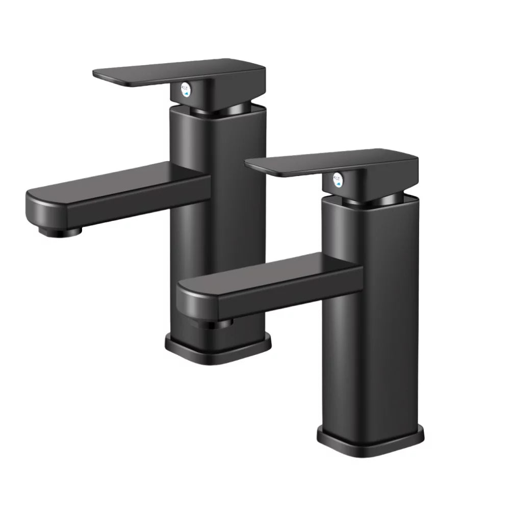2Pack Single Handle Black Bathroom Sink Faucet J897186