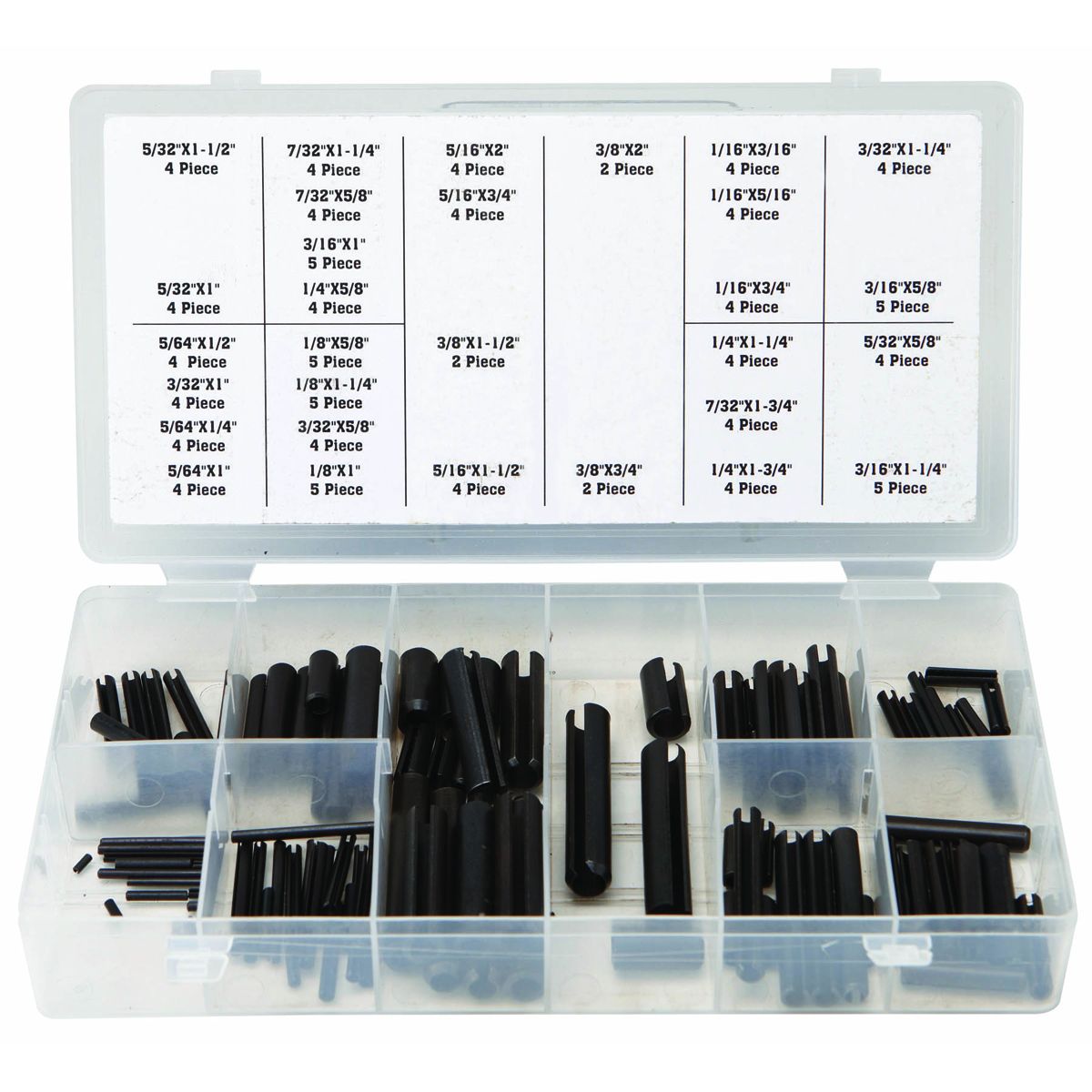 Roll Pin Assortment, 120-Piece B65466