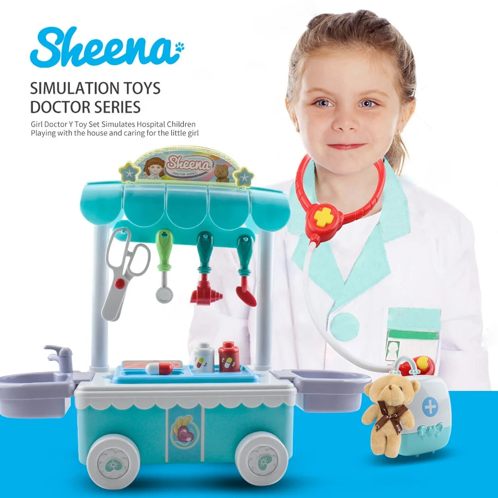 Doctor Kit Surgical Car with Music Kids Play House Educational Role Play Toy H829312