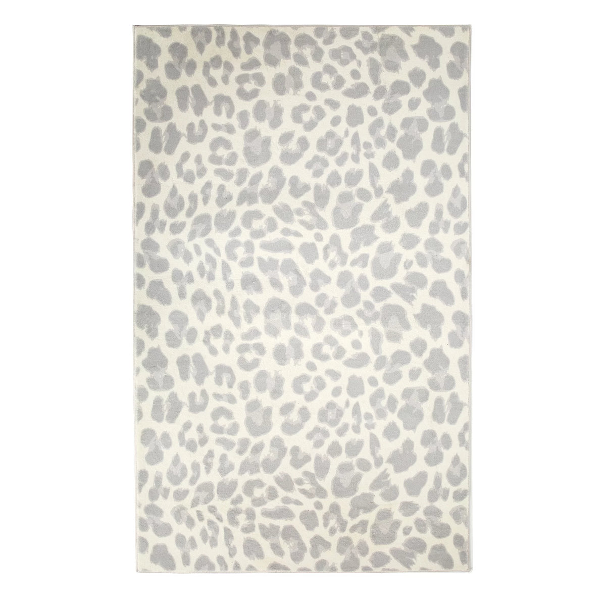 Grey and Cream Leopard 5 x 7 Rug N93479