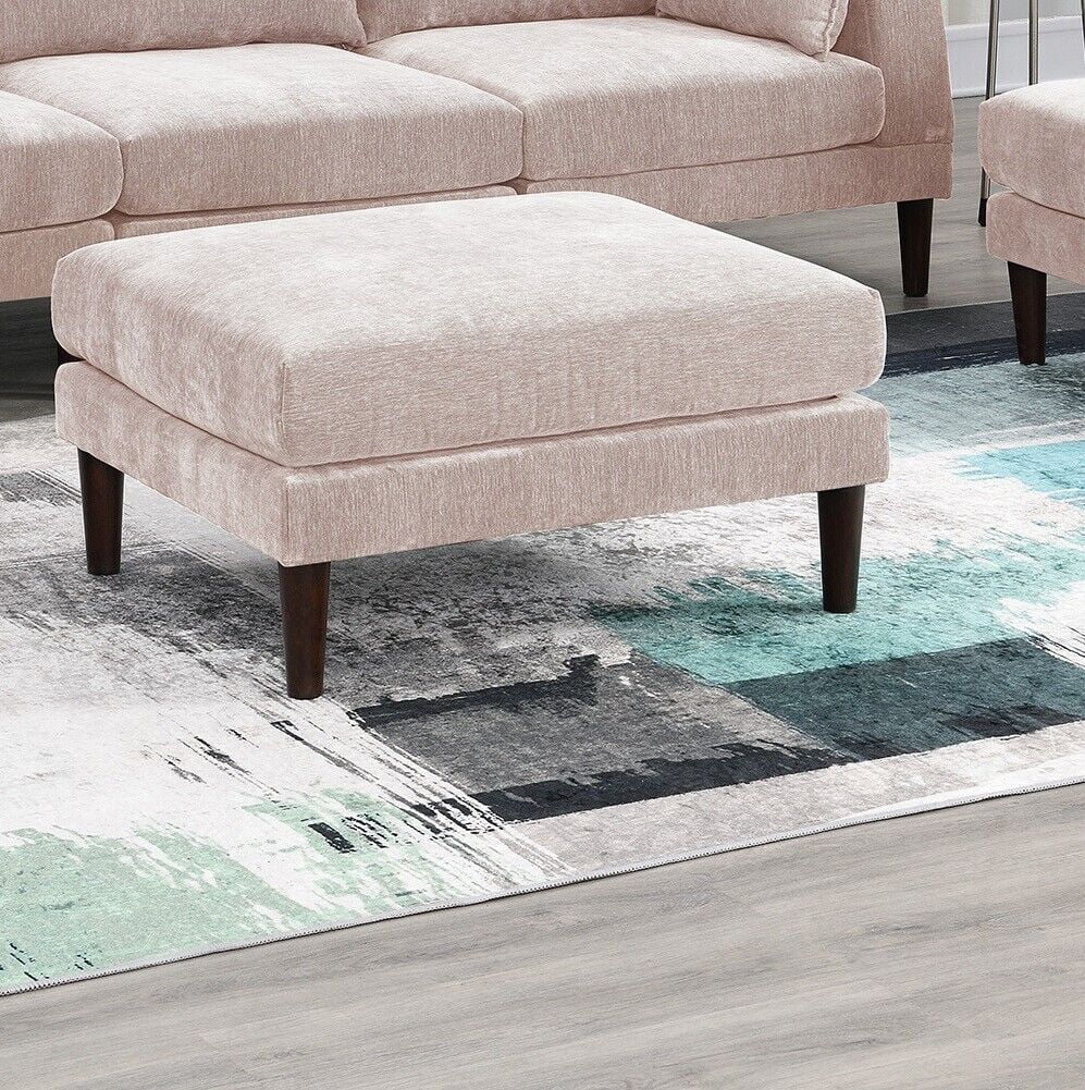 5pc Modular Sofa Set with Armless Chair Corner Wedge Ottoman O45891