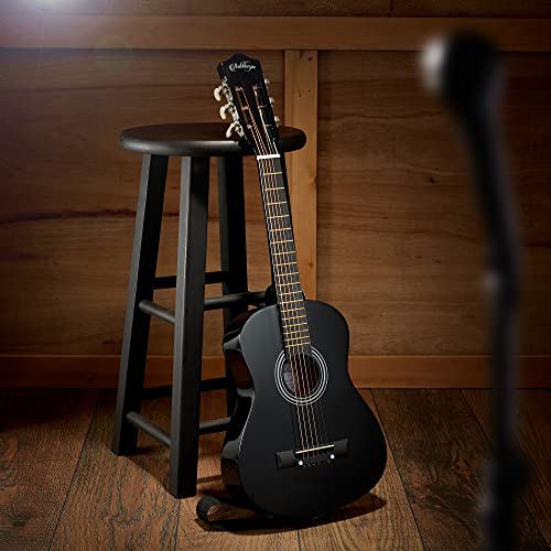 38-inch Beginner Acoustic Guitar Package Black R33588