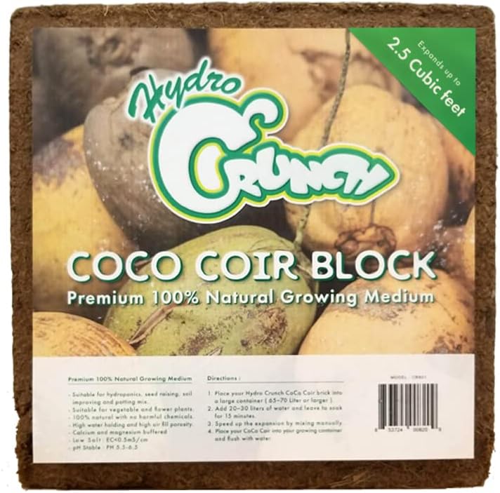 Coco Coir Block 2.5 Cubic Ft Block (2-Pack), Brown Z956918