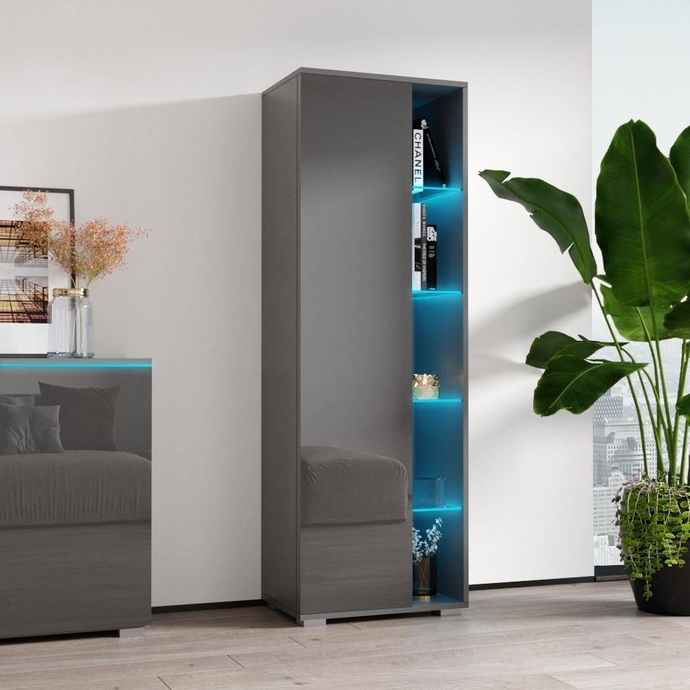 Gray Bookcase D966