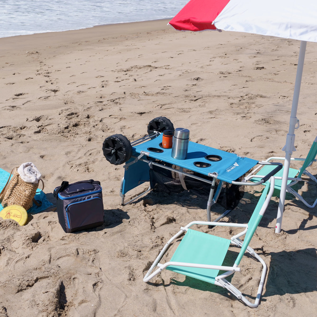 Blue Convertible Beach Cart P68324