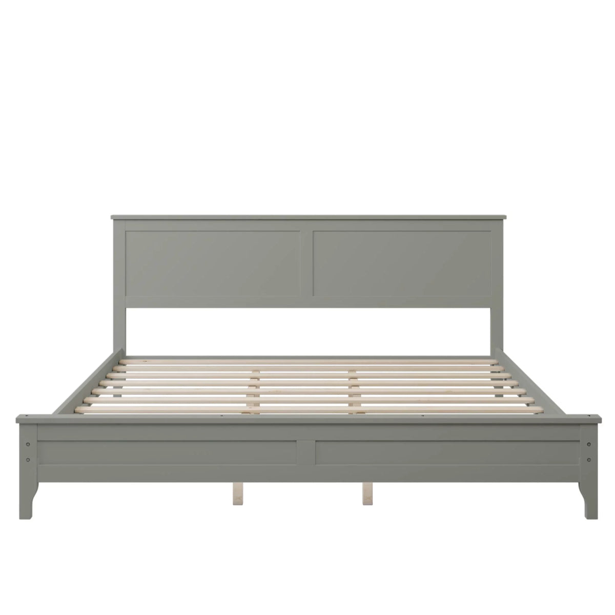 Solid Wood King Platform Bed N320