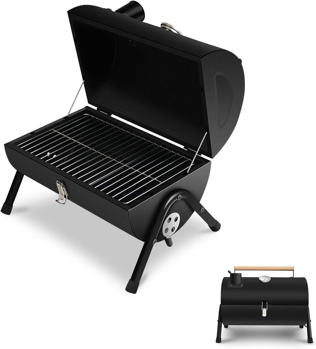 Portable Charcoal Grill Black Y60481