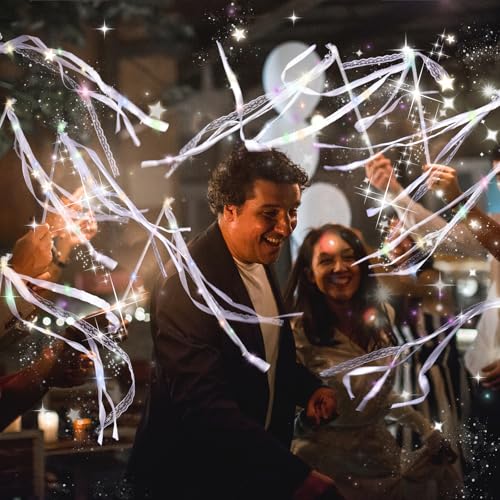 Light up Wedding Wands with Ribbons & Bells F83178