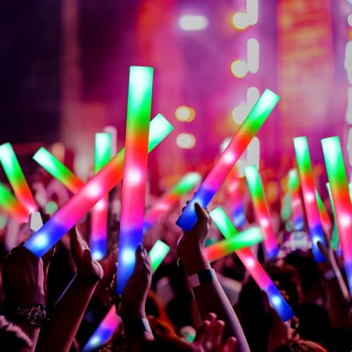 48 Pcs Foam Glow Sticks with 3 Modes C549876