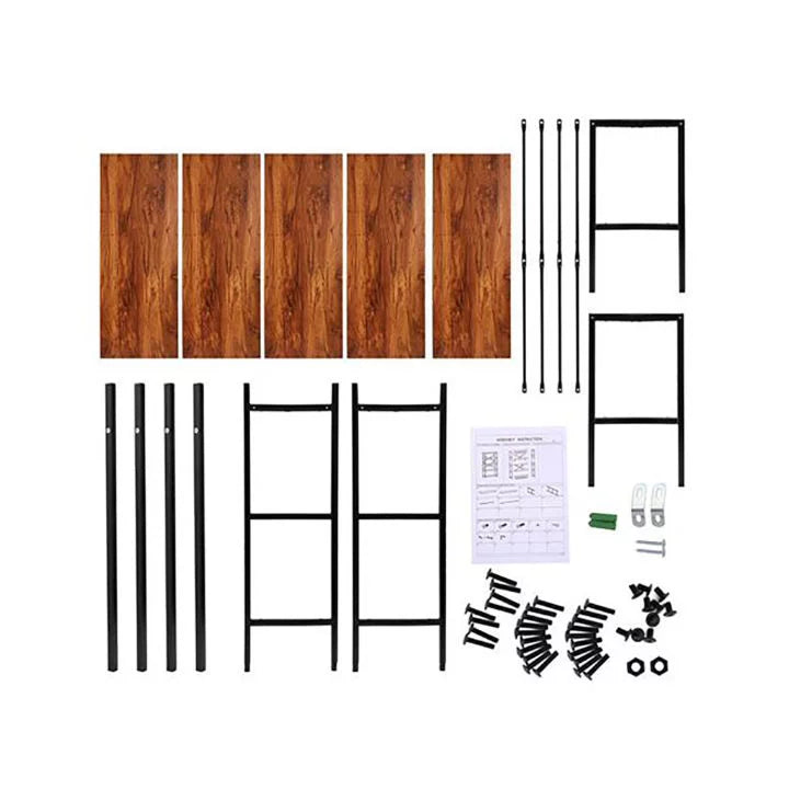5-Tier Wood and Metal Bookshelf A643