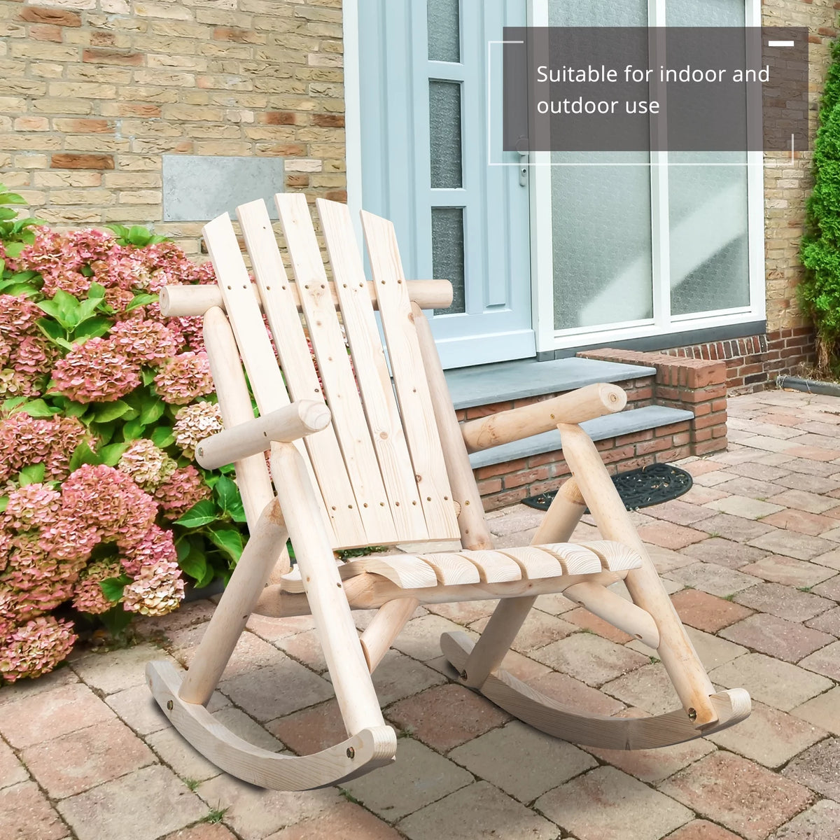 Fir Wood Rocking Chair K3708