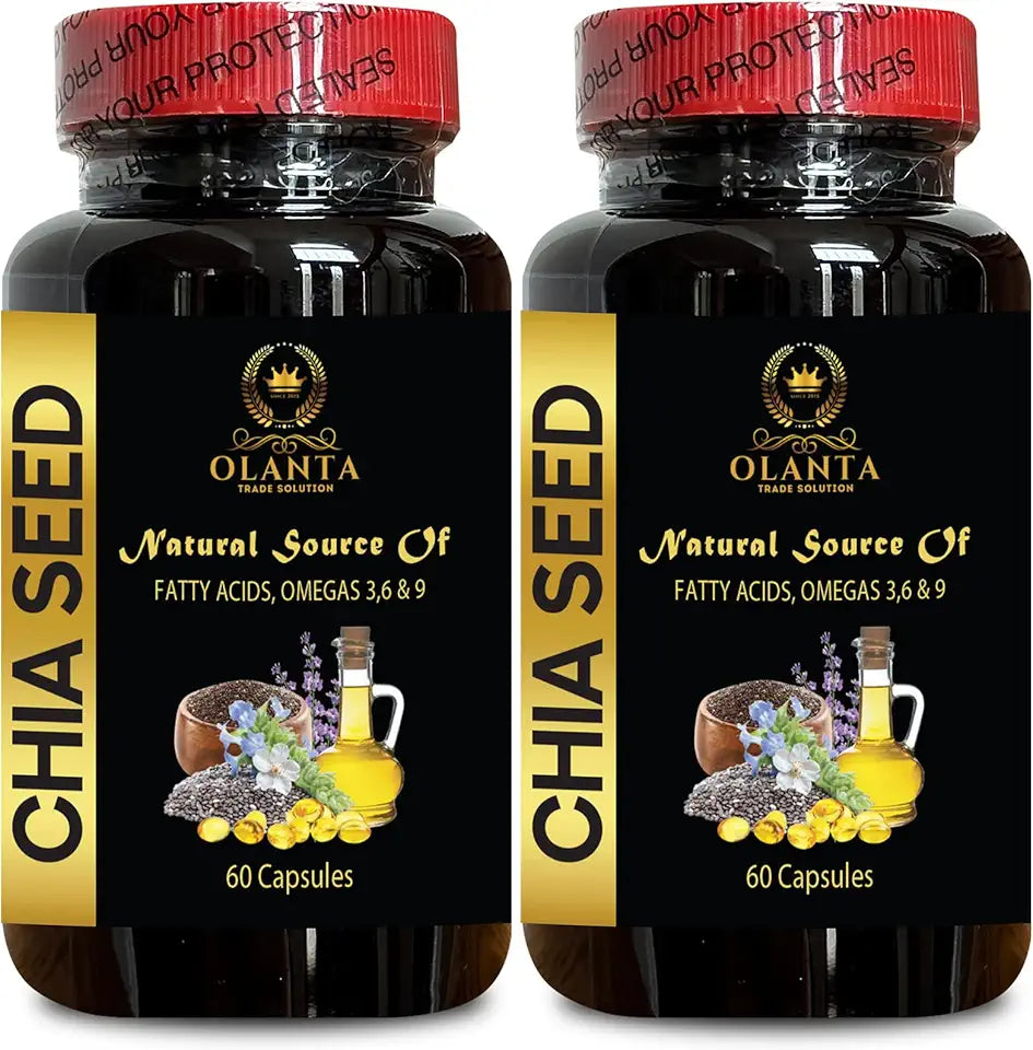 Organic Chia Seed Fiber Capsules 120 Capsules V640115