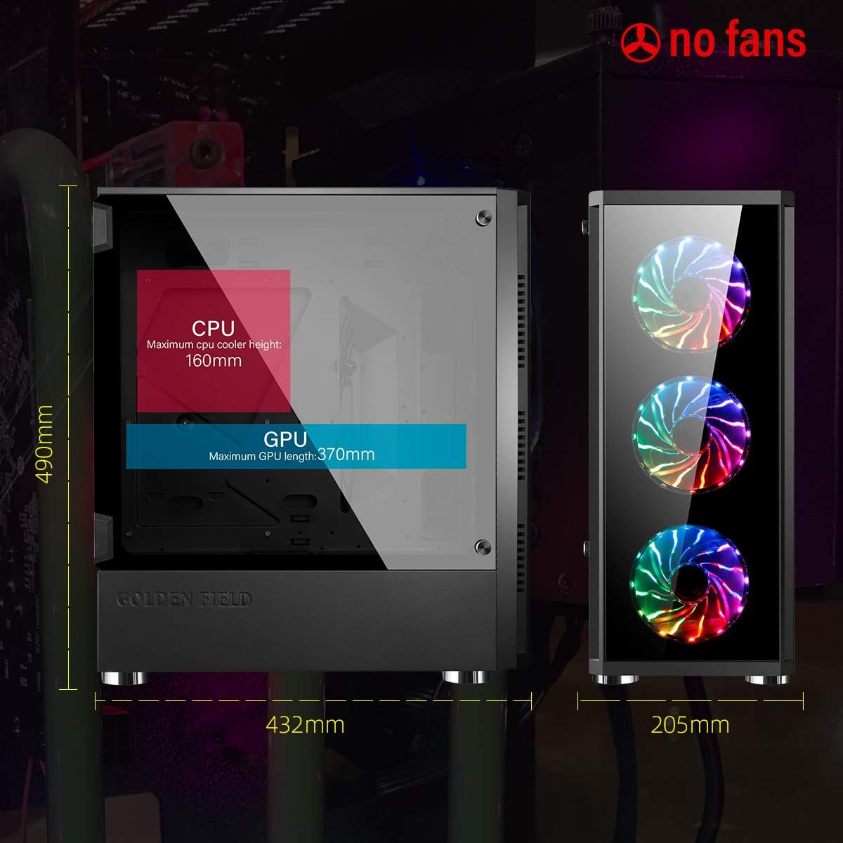 ATX Gaming PC Case with Side Window U106