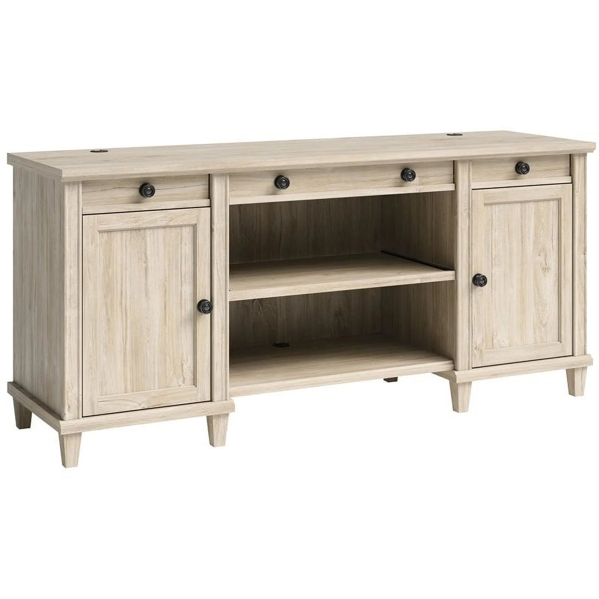 3-Piece Credenza Desk Hutch and Lateral File Cabinet M584