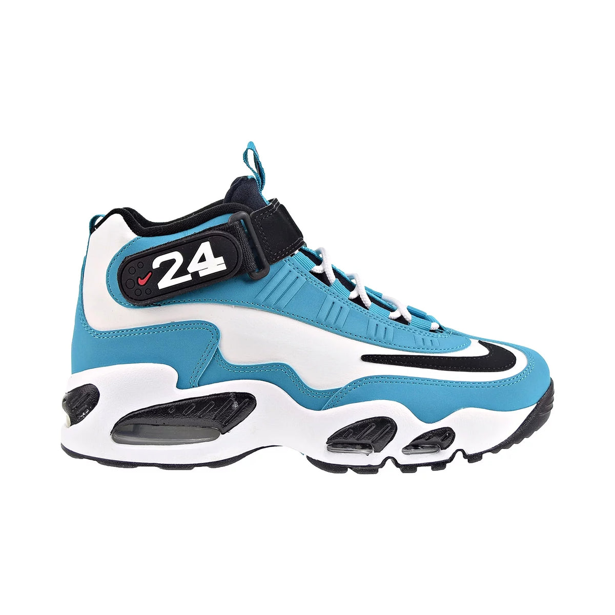 Aqua Marine Black White Men's Shoes C757486