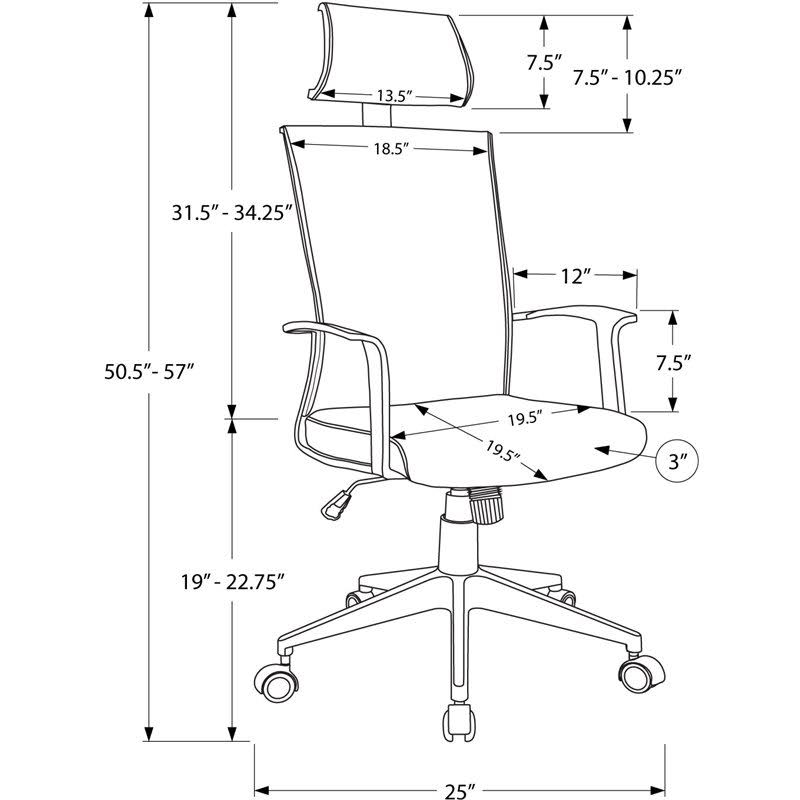 Black High Back Executive Office Chair M4048