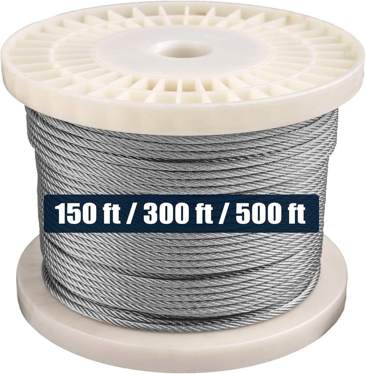 1/8 316 Stainless Steel Wire Rope Aircraft Cable 500 Feet 7x7 I51225
