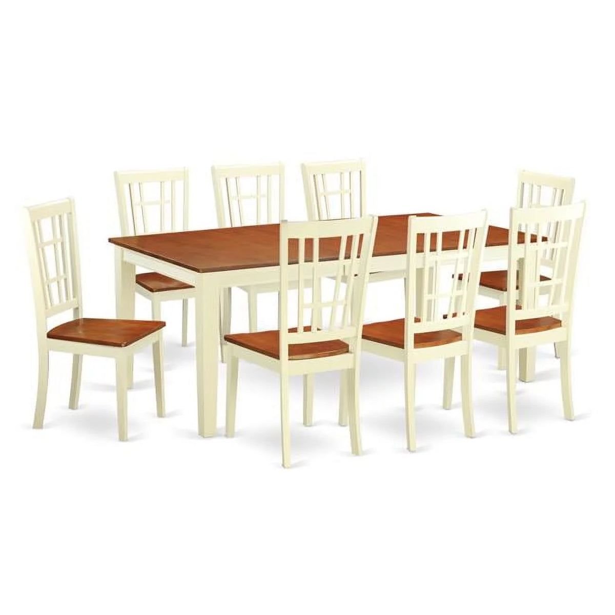 9 Piece Dining Room Set with 8 Table & 8 Chairs H60008