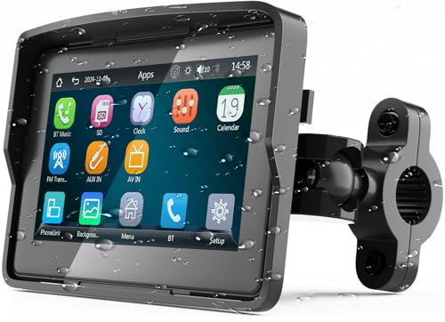 5" Motorcycle GPS Navigation System with Touchscreen L5555