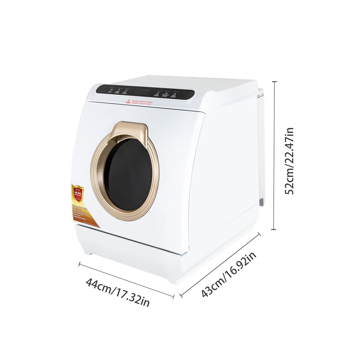 Portable Countertop Dishwasher with 7L Built-in Water Tank and 5 Programs K522795