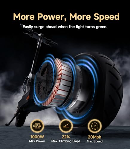 Electric Scooter 20 Mph 30 Miles Foldable H14447
