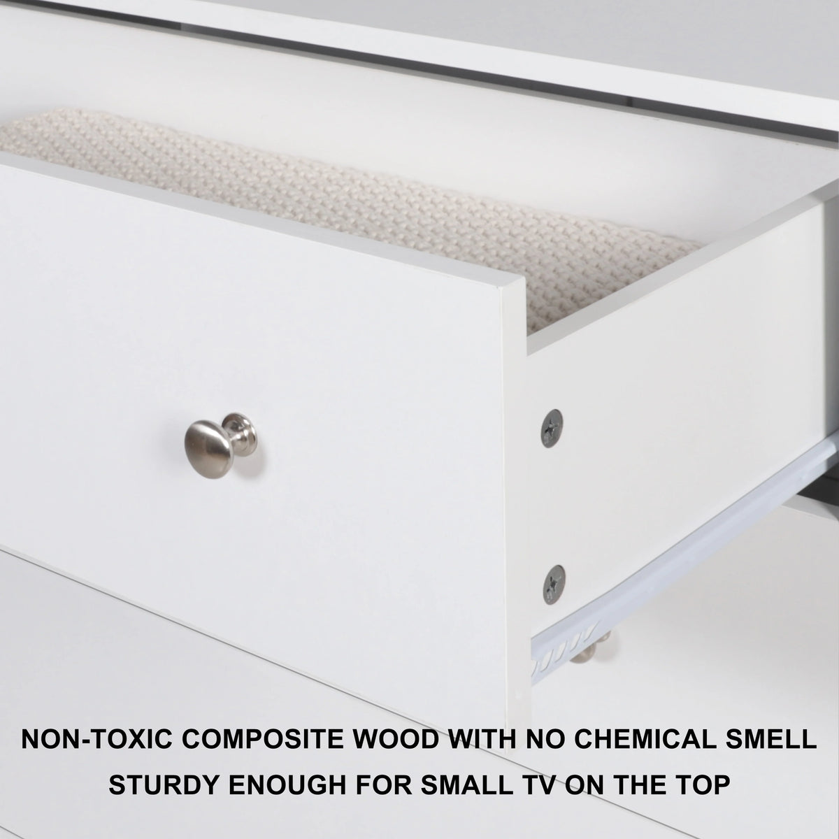 White 5 Drawer Dresser G816105
